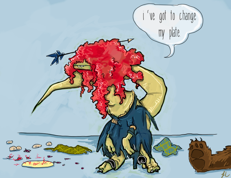 Illustration for article titled Princesses As Velociraptors Wins. All Other Princesses Go Home.